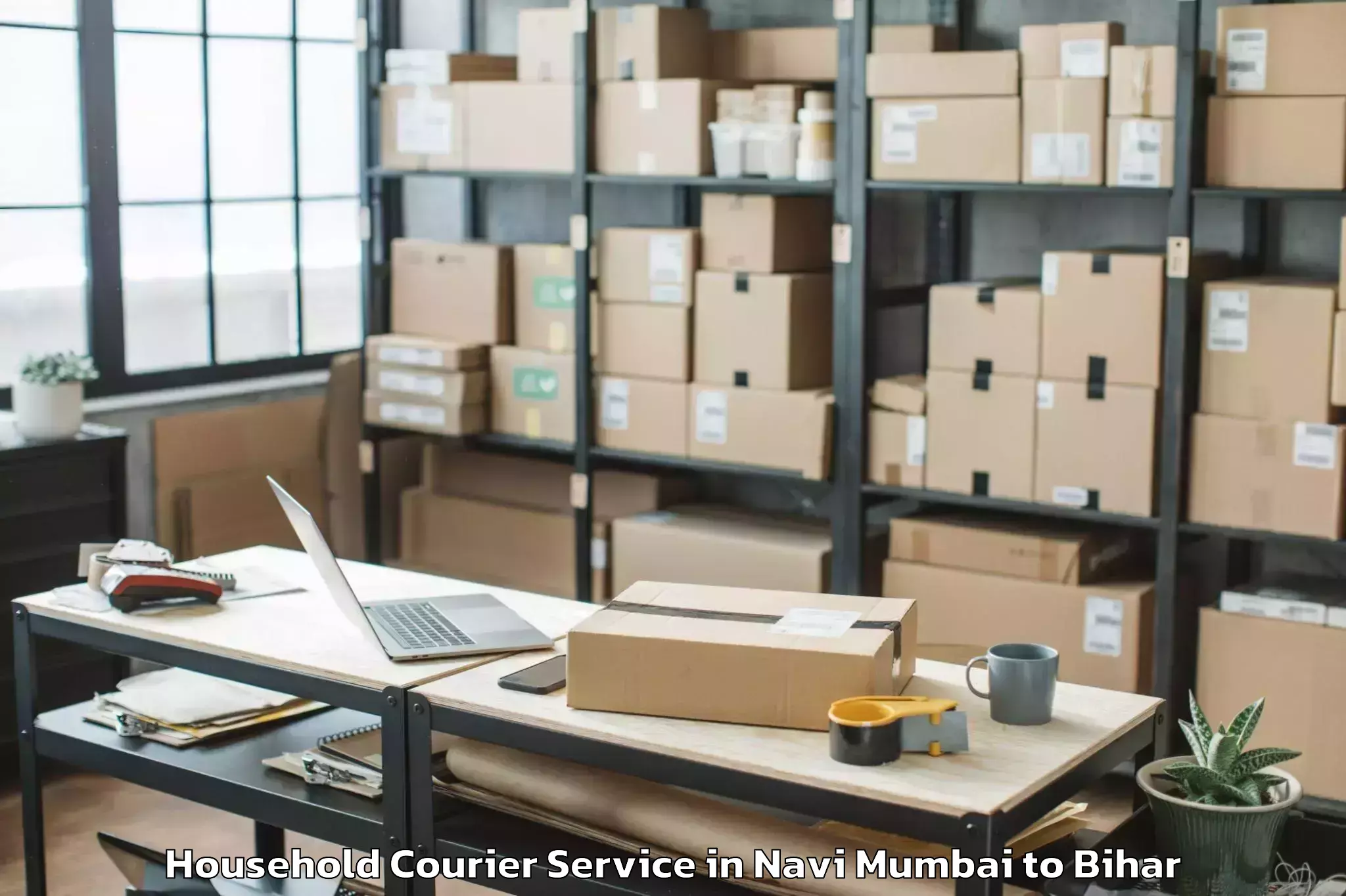 Top Navi Mumbai to Guthani West Household Courier Available